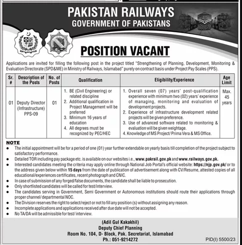 Pakistan Railways Jobs 2024