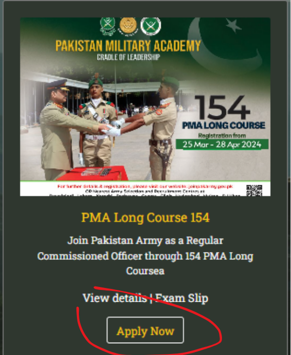 Pak Army 154 PMA Long Course 