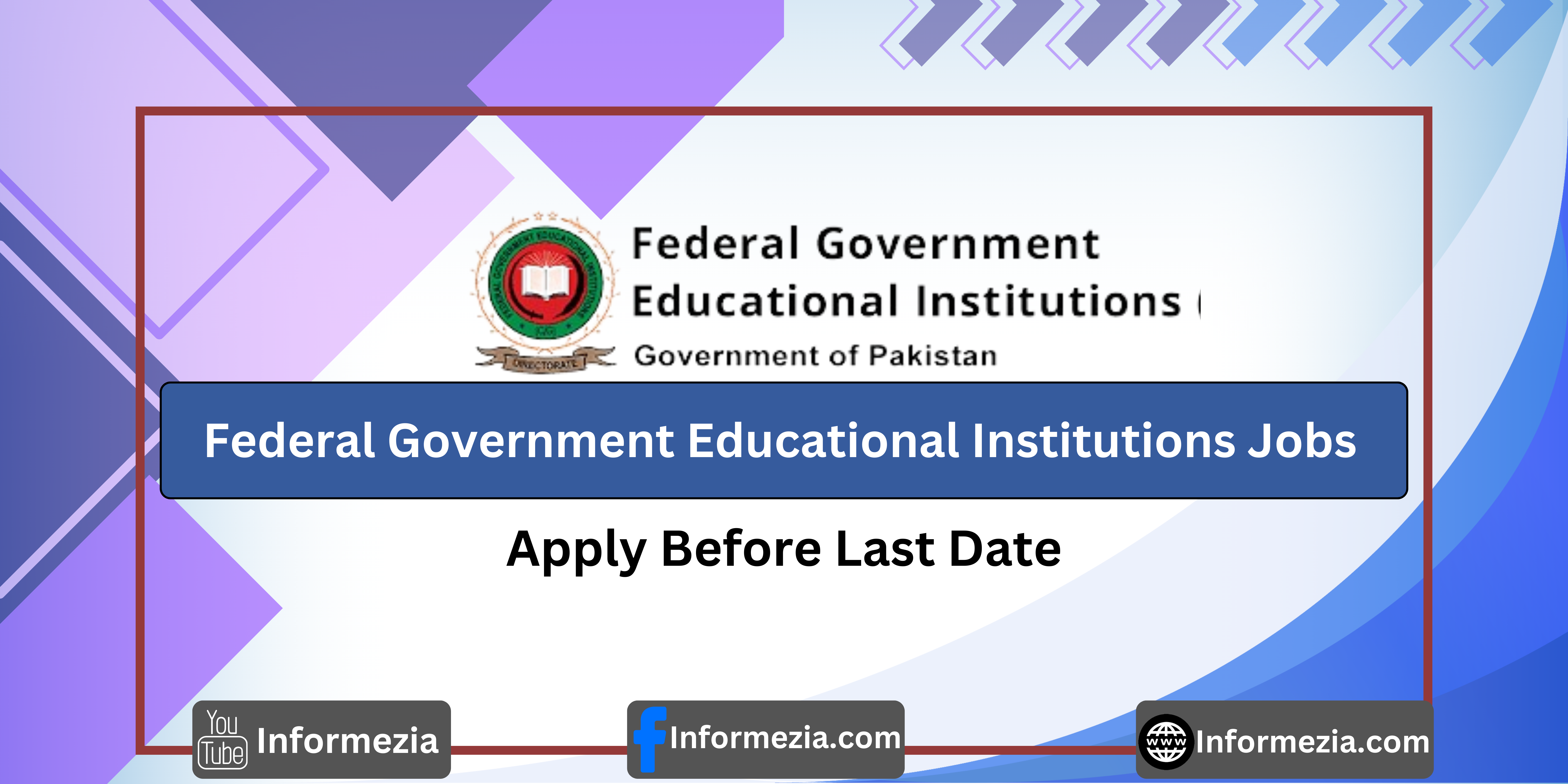 Federal Government Educational Institutions Jobs 2024