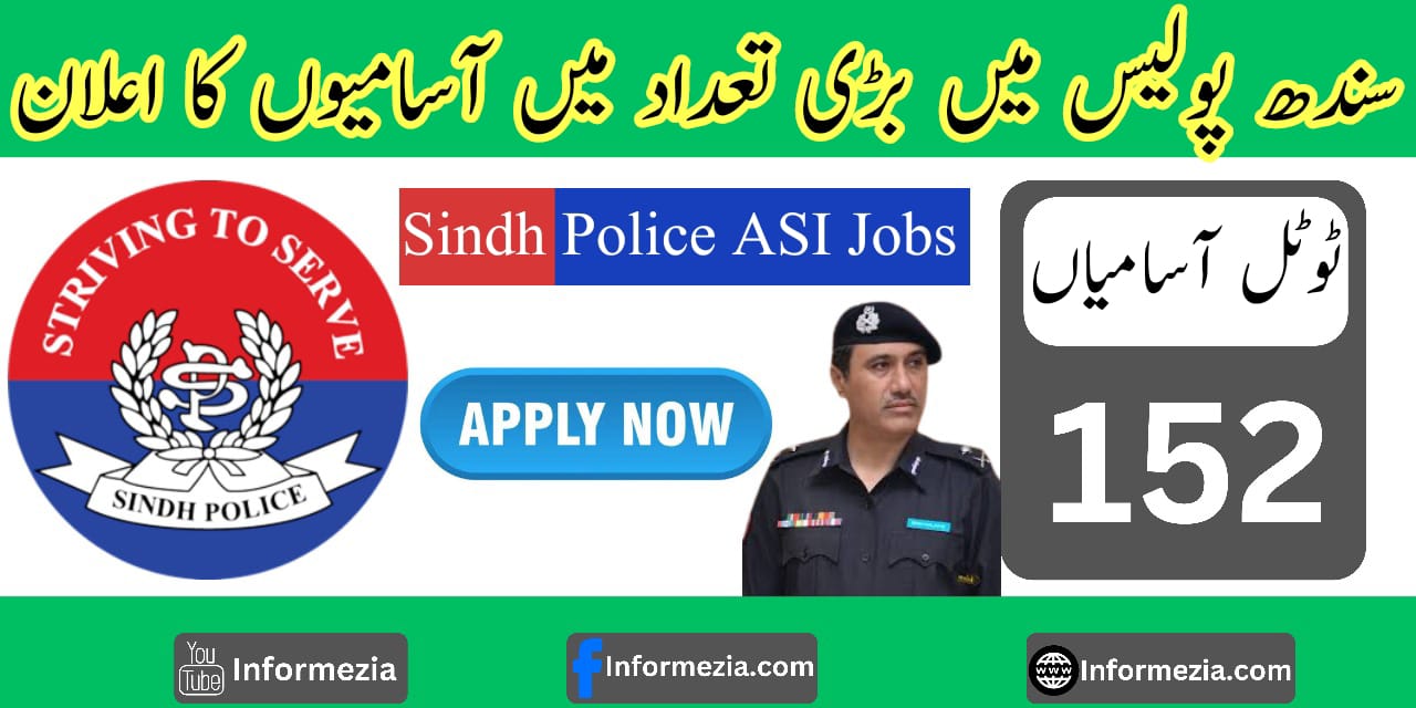 Latest Sindh Police ASI Jobs 2024