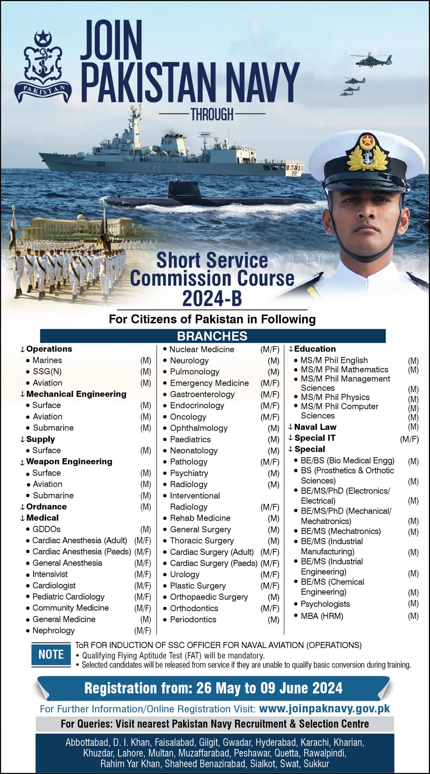 Join Pak Navy SSC 2024 Batch B Online Registration