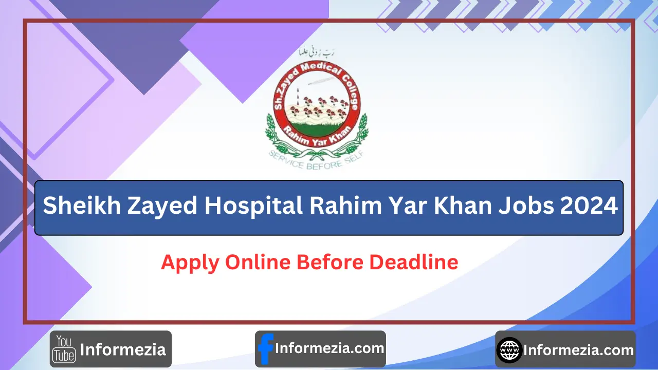 Sheikh Zayed Hospital Rahim Yar Khan Jobs 2024 Apply Online through NTS