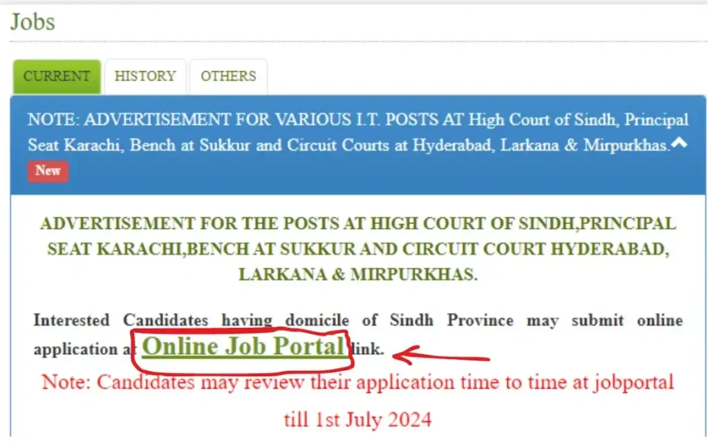 Sindh High Court Jobs 2024 Online Apply and Last date