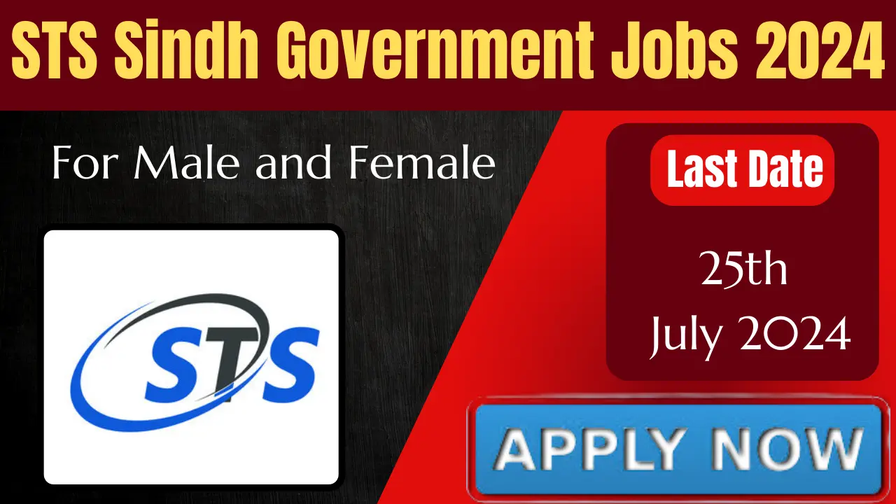 STS Sindh Governament Jobs 2024 Application Form & Advertisement 