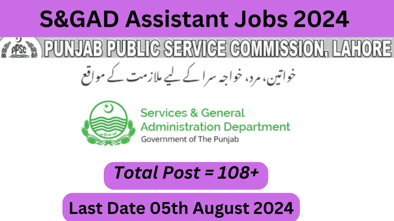 S&GAD Assistant Jobs 2024