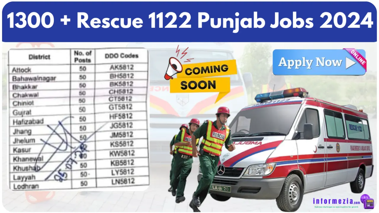 Rescue 1122 Punjab 1350 Upcoming Jobs 2024