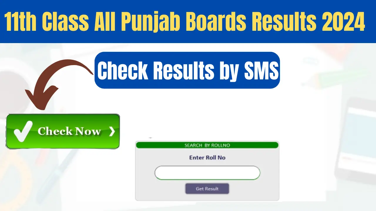 11th class all Punjab Boards Results 2024 Check by Name and Roll number