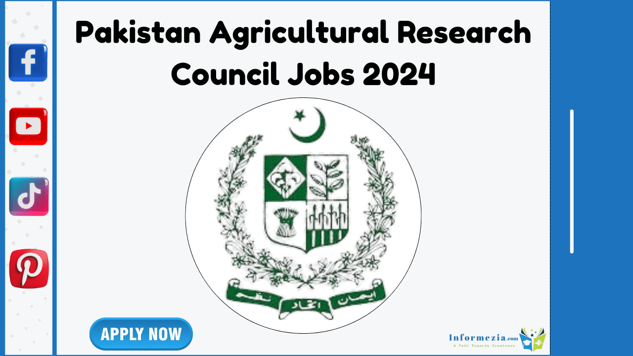 Apply online For Pakistan Agricultural Research Council Jobs 2024