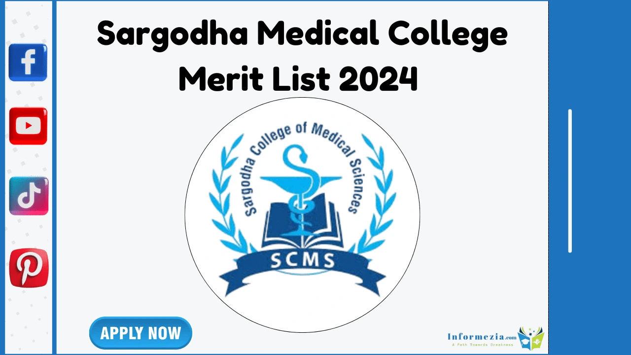 Sargodha Medical College Merit List 2024