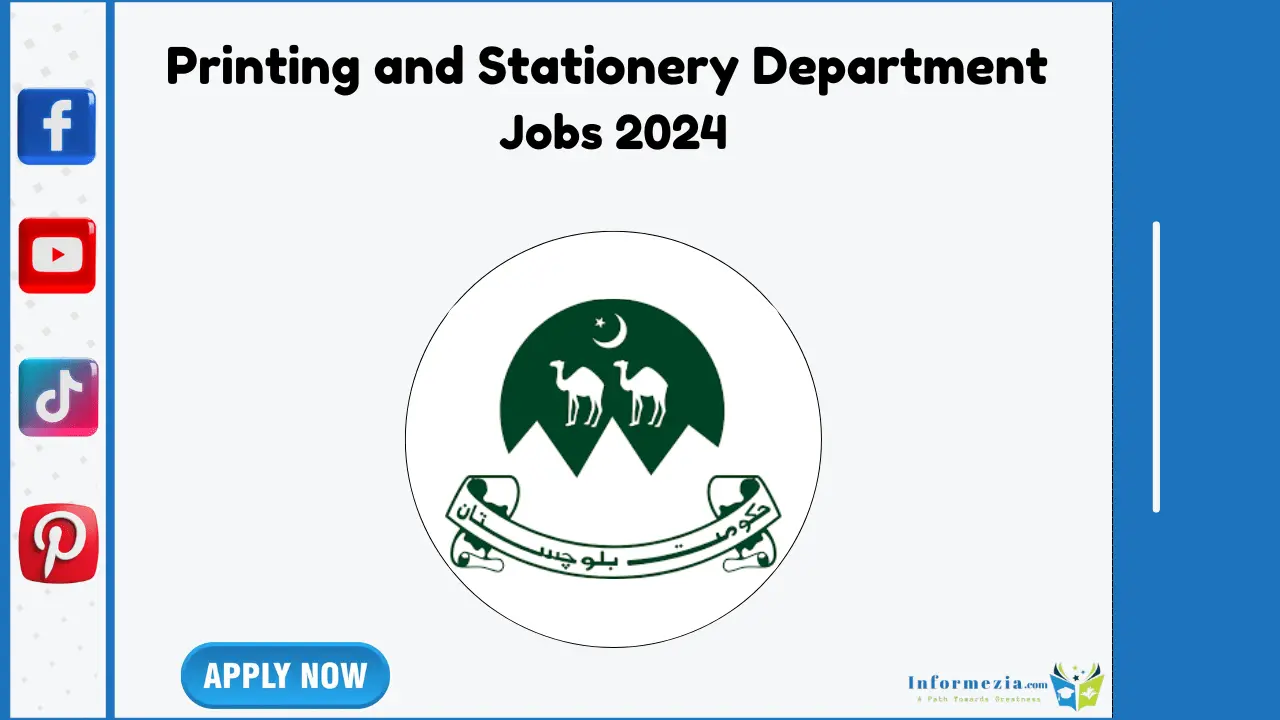 Printing and Stationery Department Jobs 2024