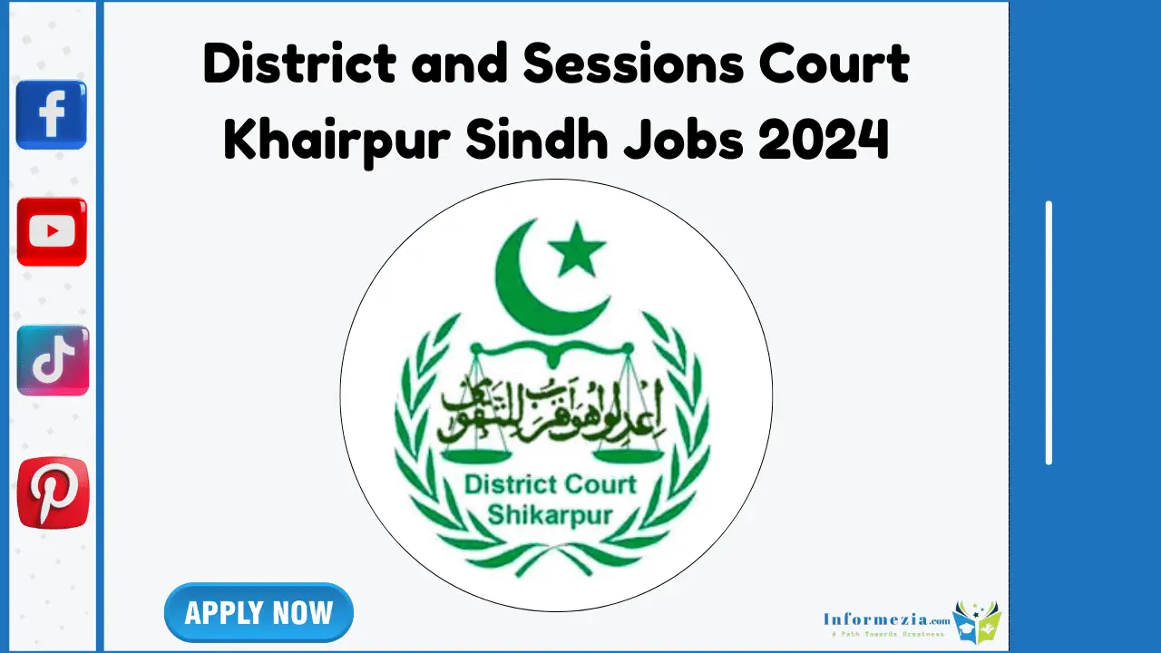 District and Sessions Court Khairpur Sindh Jobs 2024